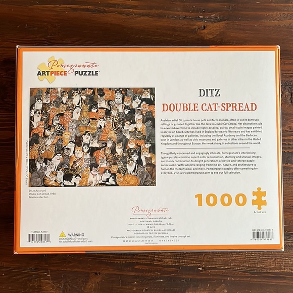 Double cat spread puzzle - Picture 3 of 3